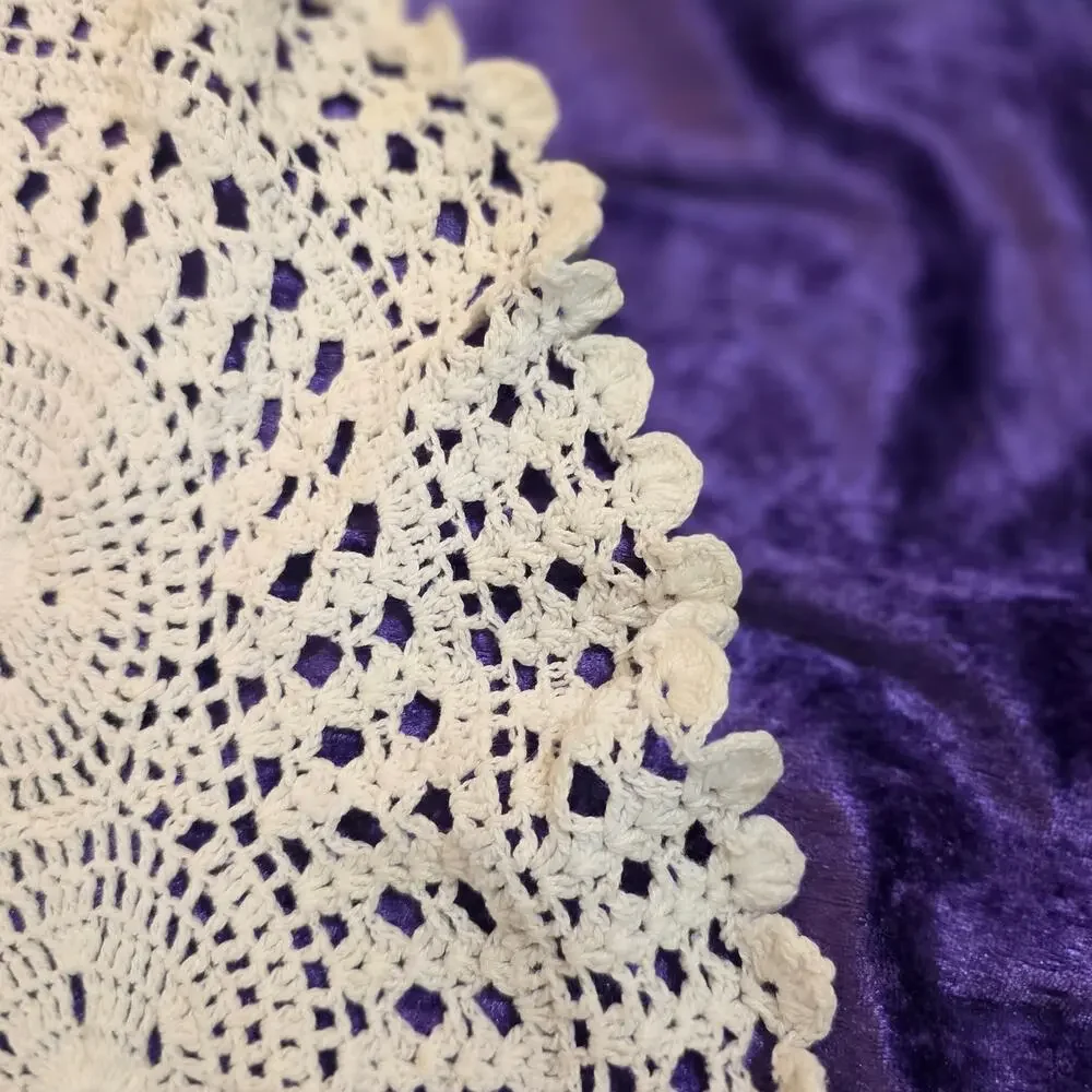 Vintage Hand Crocheted Cotton 17